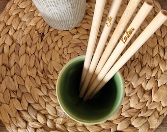 Personalized Bamboo Straw