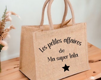 Sac cabas en jute personnalisé