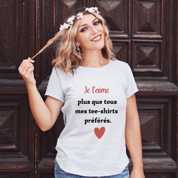 Tee-shirt personnalisé spécial saint valentin / Couple