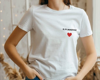 T-shirt personalizzata, regalo di San Valentino