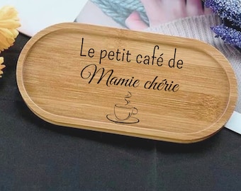 Plateau à café personnalisé / Fête des grands mères / Mères ou mamie