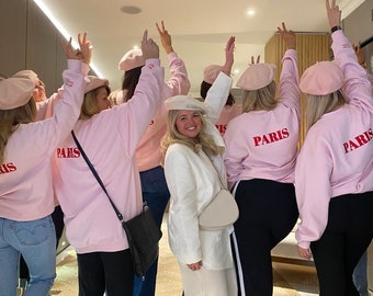 Personalised Sweatshirt, Personalised Gifts, Loungewear, Customised Sweatshirt, Personalised Tops, Bride Tribe, Hen Do Outfits