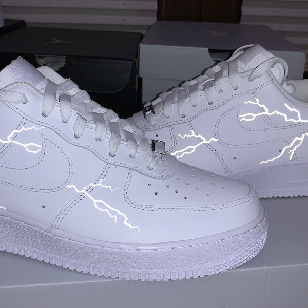 Air force 1 coutume réfléchissante