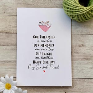 Nos rires sont illimités, carte d'anniversaire pour ami spécial