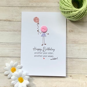 Carte d'anniversaire drôle joyeux anniversaire un an plus large