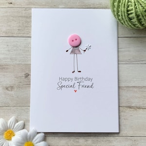 Joyeux anniversaire ami spécial, carte d'anniversaire pour elle