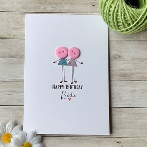 Carte de joyeux anniversaire Bestie, meilleure amie