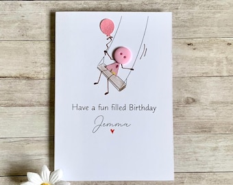 Personalised Birthday Card for Best Friend, Special Friend Birthday Card, Custom Name Card for Her, Thoughtful Friendship Birthday Card UK