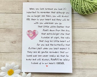 Sympathy Card, Bereavement Gift, Thinking of You Card