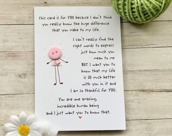 Incredible Human Being Card, Tough Times Card, Supportive Friend, Friends Always, Colleague Card, Quirky Card, Best Friend Card
