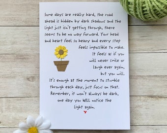 Sympathy Card: Bereavement, Depression, Difficult Times