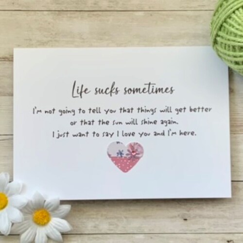Life Sucks Sometimes, Tough Times Card, Supportive Friend Card