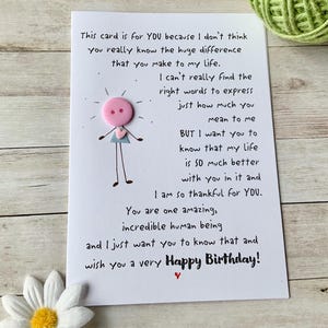 Carte d'anniversaire être humain incroyable, carte d'anniversaire personne spéciale, amis toujours, carte d'anniversaire collègue, carte originale, carte meilleur ami