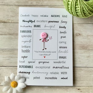 Carte Vous êtes tous les mots adorables qui me viennent à l'esprit, carte Ami, personne spéciale, appréciation de la famille, appréciation d'un ami, personne spéciale