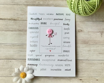 Special Person Card: Handmade Appreciation Card