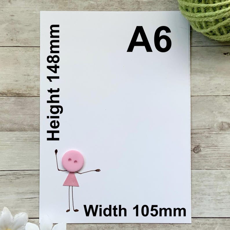 Handmade Birthday Wishes Card: Quirky A6 Greeting Card image 2
