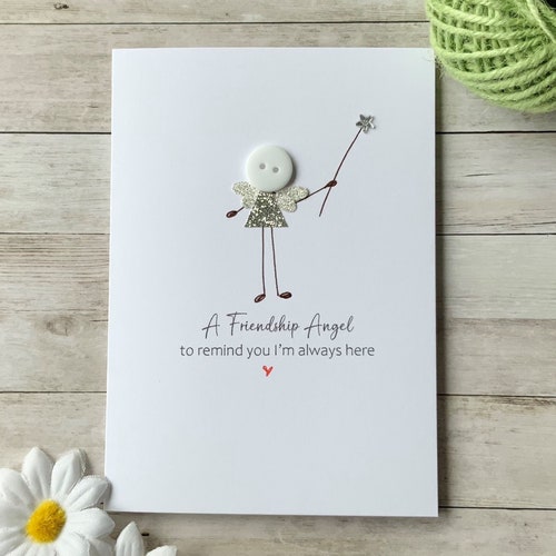Friendship Angel Card: Supportive Thinking of You Card
