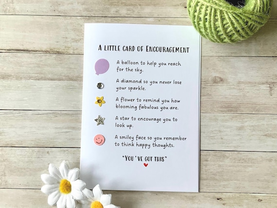 A Little Card Of Encouragement, Positivity Card,