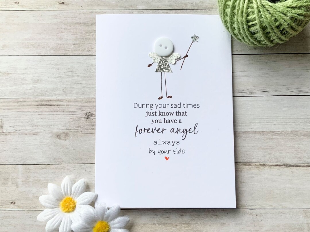 Forever Angel, Sympathy, Thinking of You Card - Etsy