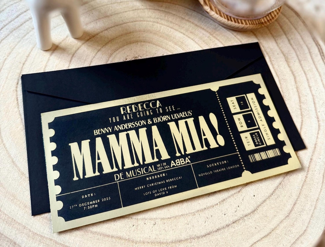 Mamma Mia Theatre Ticket Personalised Musical Ticket Theatre mamma-mia-theatre-ticket-personalised-musical-ticket-theatre