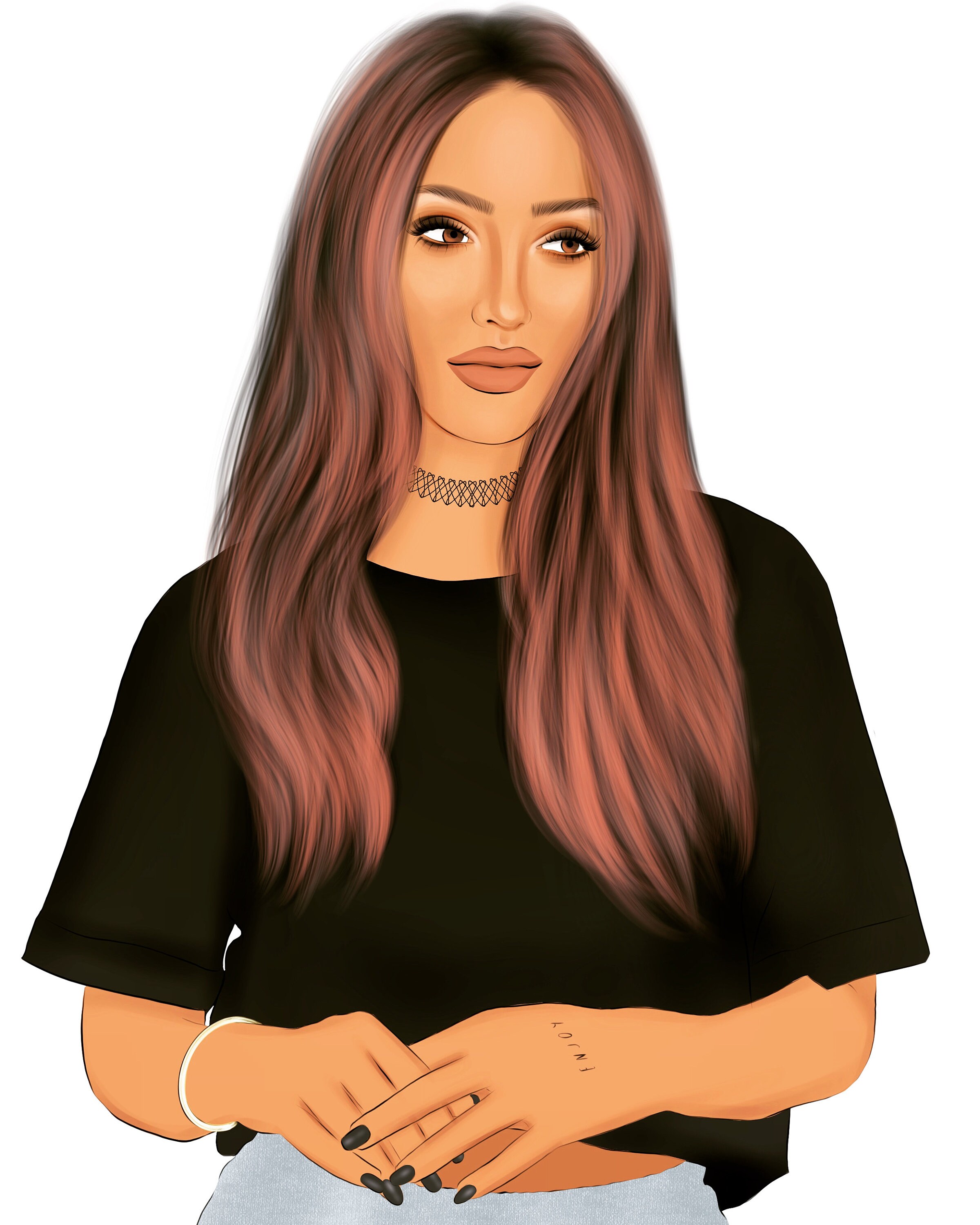 Hair brushes for Procreate realistic hair brushes hair Etsy