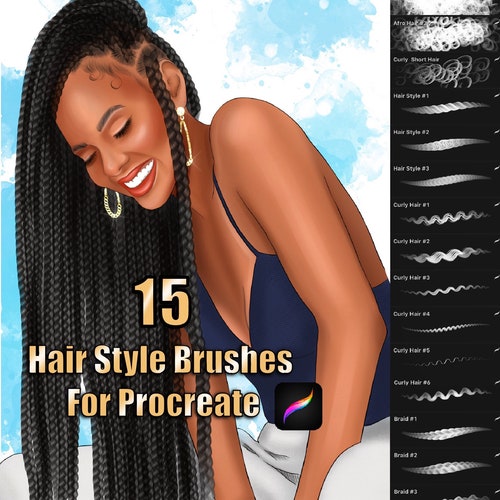 15 Procreate Brushes Hair Brushes Procreate Hair Brush Set - Etsy 15 Procreate Brushes Hair Brushes Procreate Hair Brush Set - Etsy