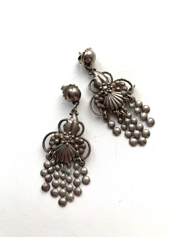 Gas Bijoux silver plated drop earrings