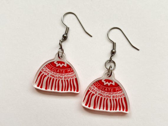 Teacake Acrylic Dangle Earrings