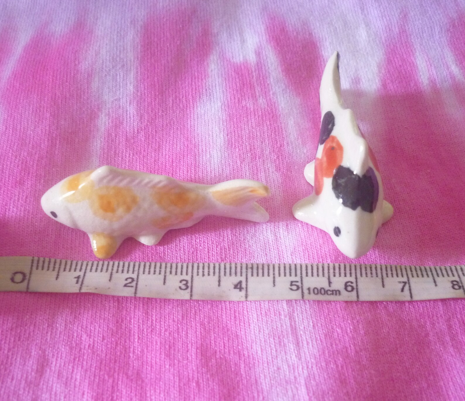 Mini Fish Figurine miniature Koi Fish Ceramic 30 Fishes Bulk Etsy