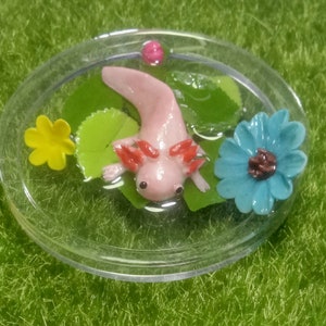 Figurine Axolotl Sur Le Thème De L'océan - Décoration De Gâteau D