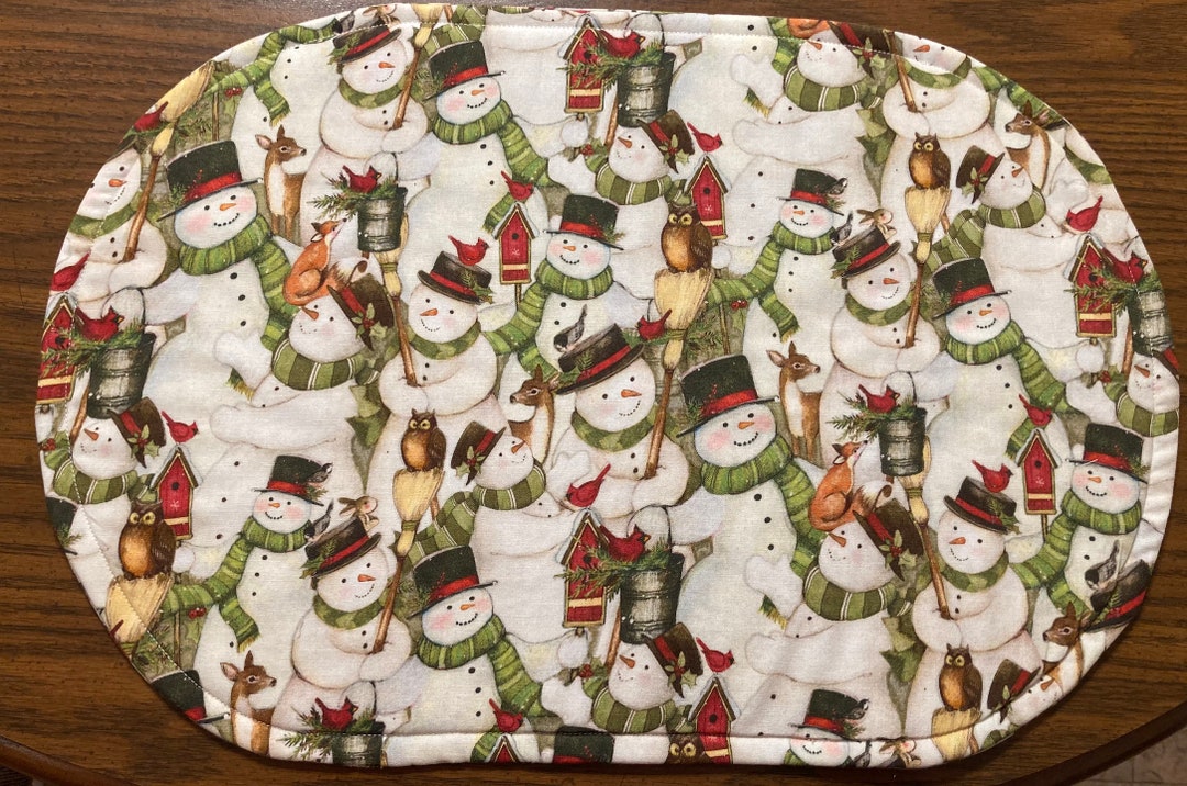 Snowmen Placemats Etsy