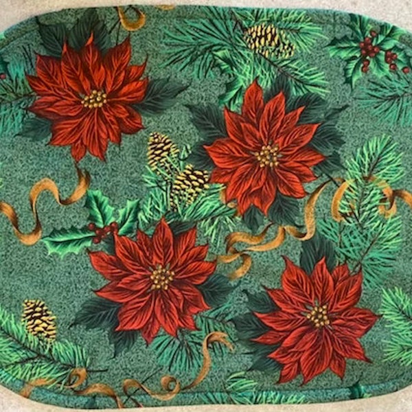 Poinsettia Placemats Etsy