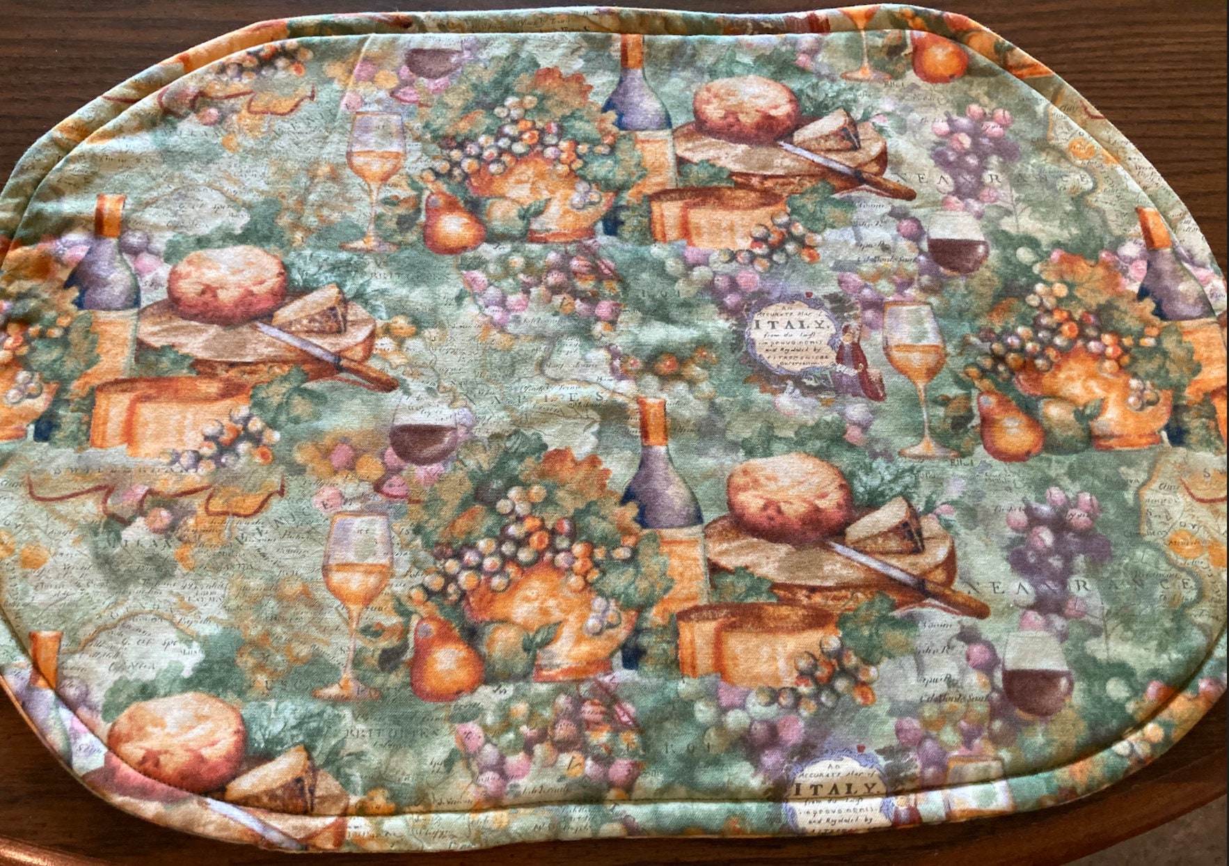 Wine & Grape Placemats Etsy