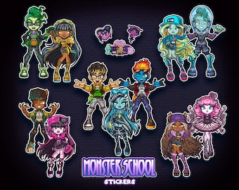Monster School Date Night: Stickers