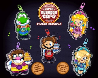 Mushroom Cafe: Shaker Keychains