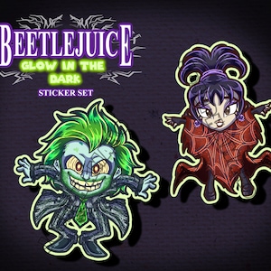 BeetleJuice Glow in the Dark Stickers