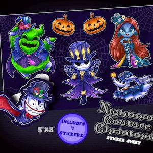 Nightmare Couture Christmas: Sticker Sheet