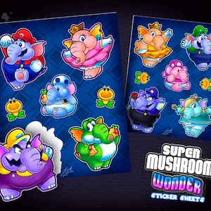 Super Mushroom Wonder: Sticker Sheets
