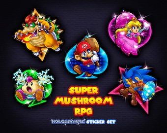 Super Mushroom RPG: Holographic Stickers