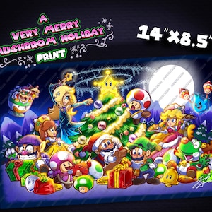 Very Merry Mushroom Holiday: Print