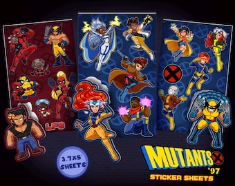 Mutant-X 97: Sticker Sheets