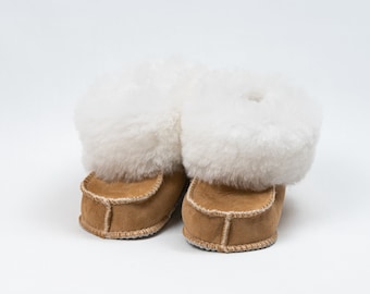 Baby “Leather-Wool” Slipper