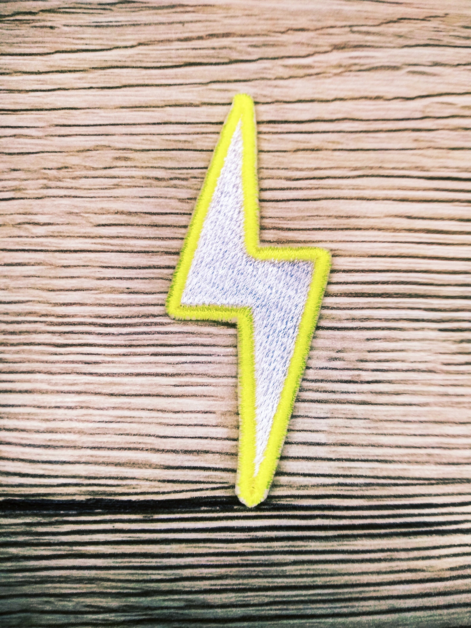 Set of 5 Lightning Bolt Patch Ironon 5pcs Lightning bolt Etsy
