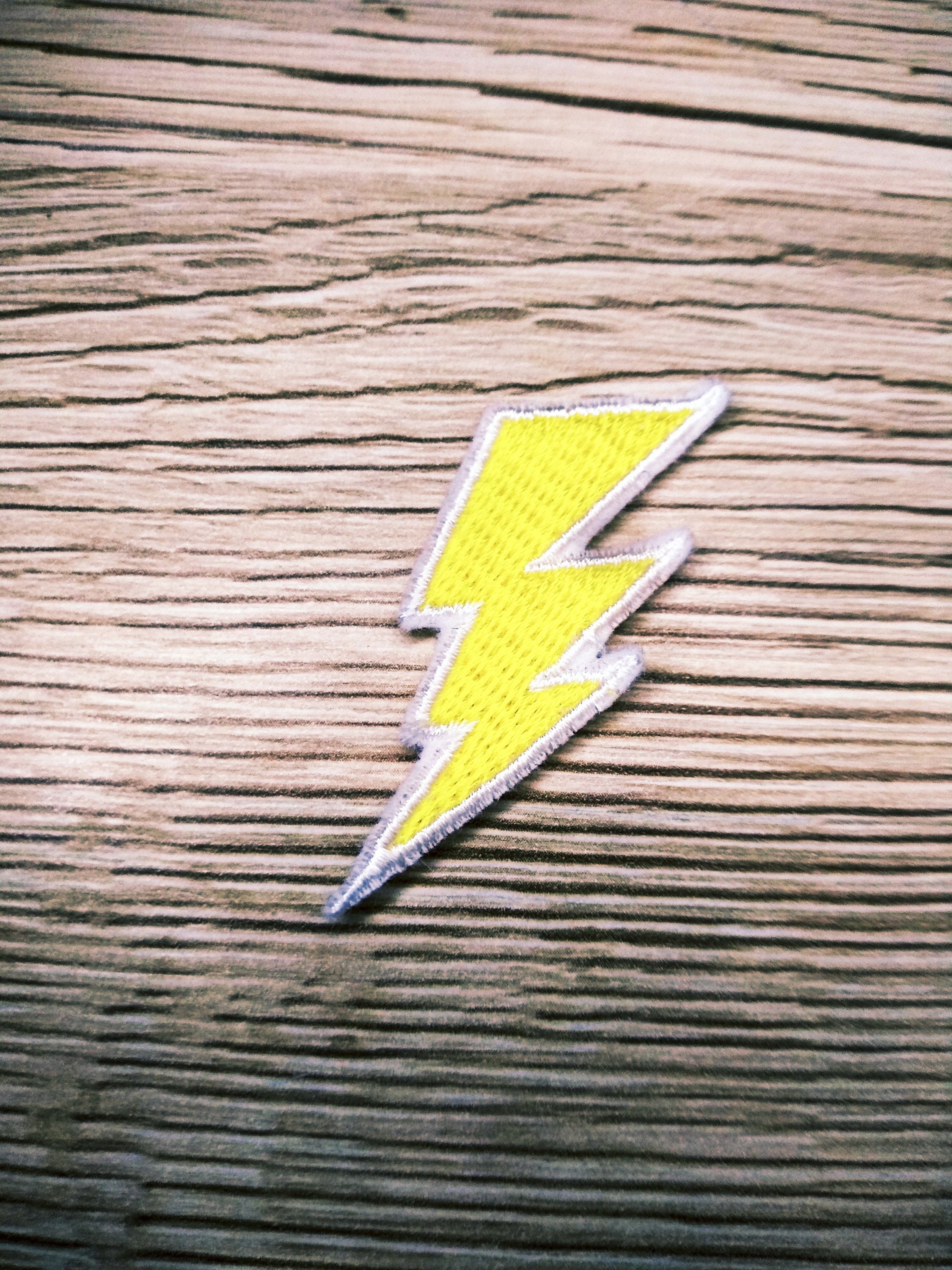 Lightning Bolt Patch Ironon Lightning bolt Patch Etsy