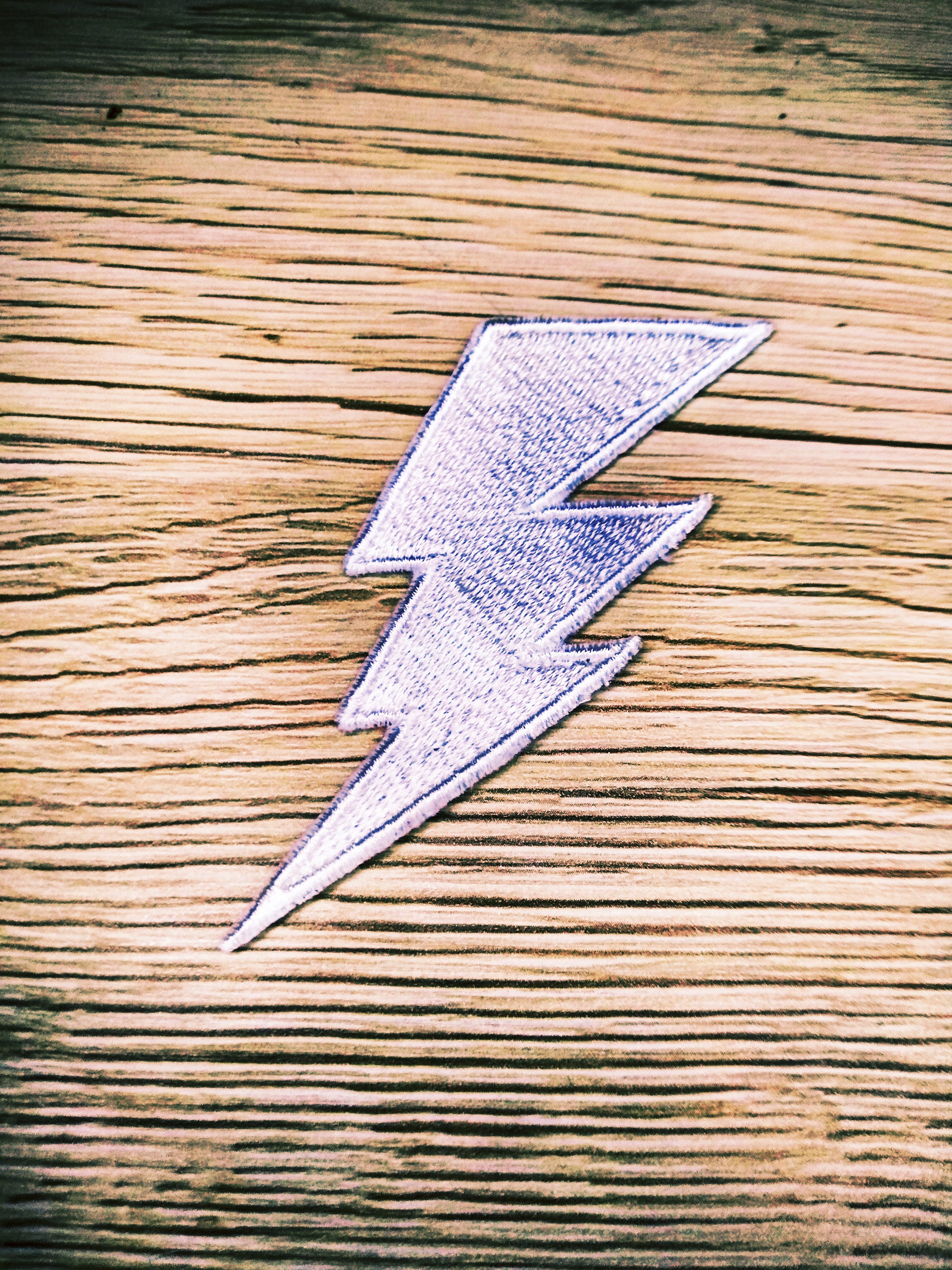 Lightning Bolt Patch Ironon Lightning bolt Patch Etsy