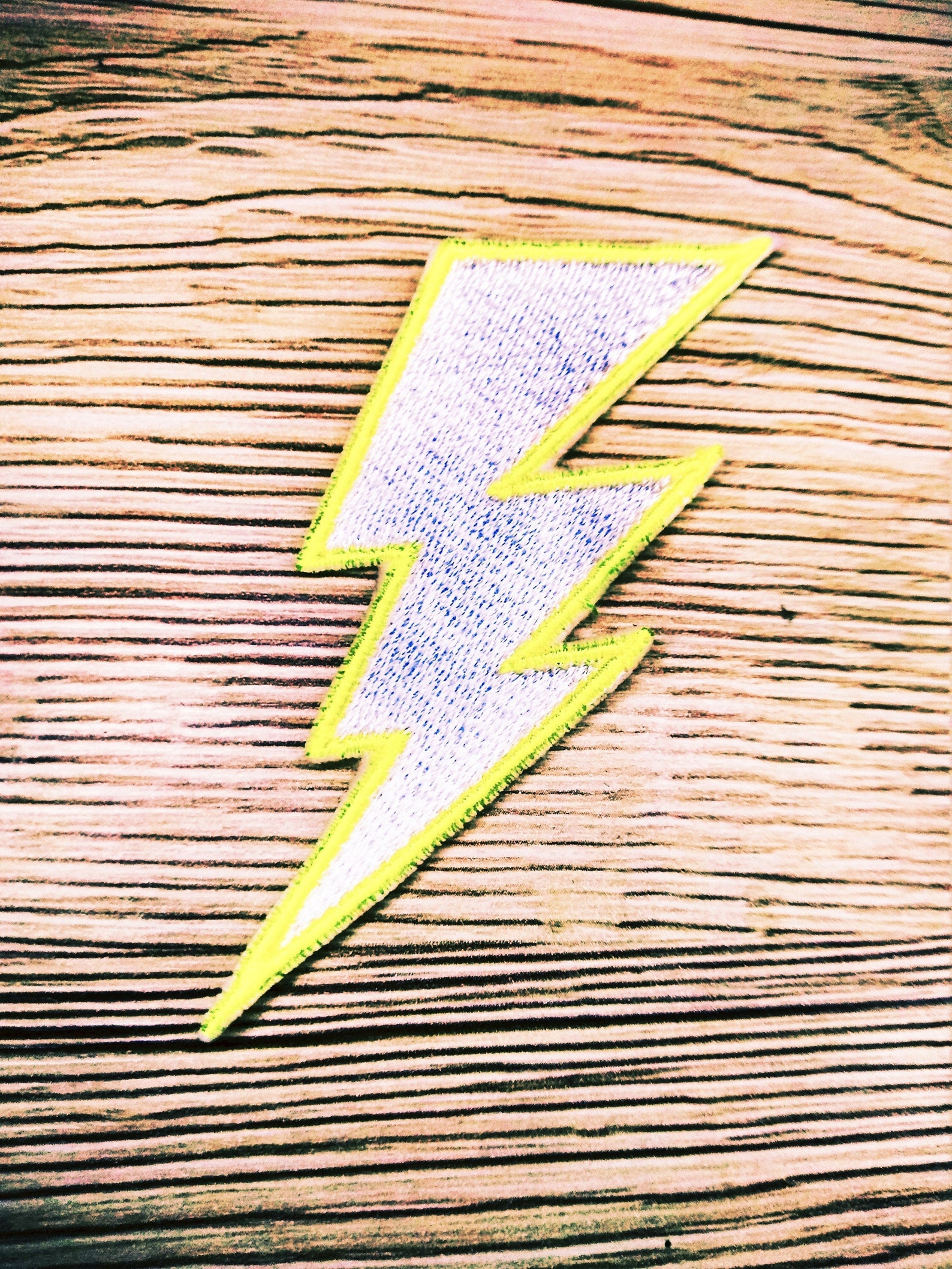 Lightning Bolt Patch Ironon Lightning bolt Patch Etsy