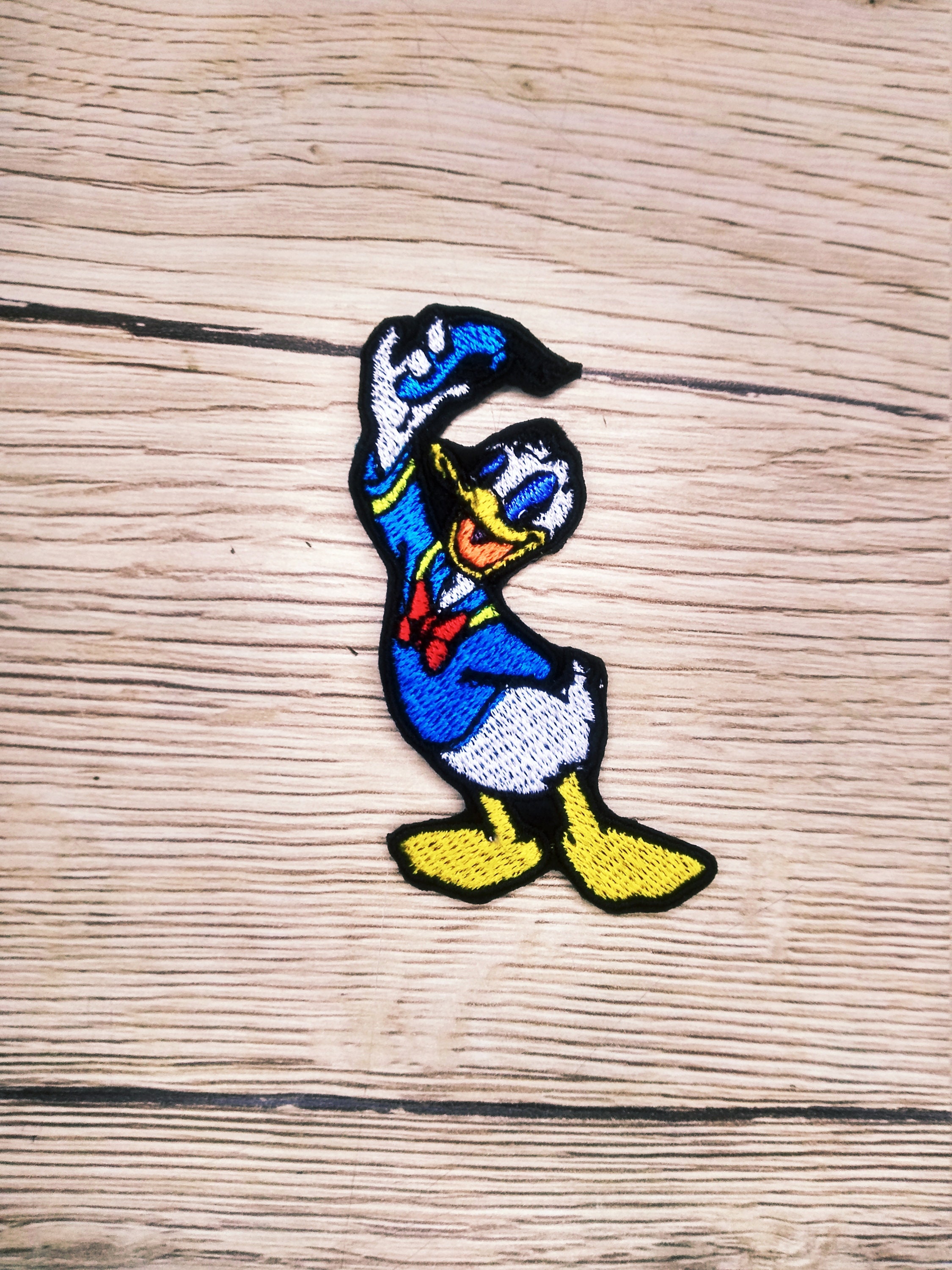 Donald Duck Patch Ironon patch Donald Duck Patch Embroidered Etsy
