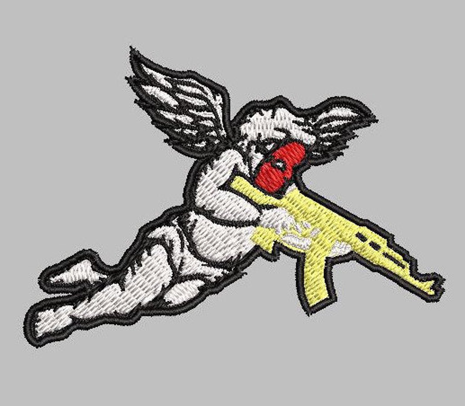 Angel With Gun Patch Ironon Baby Angel Patch Jacket Patch Etsy UK