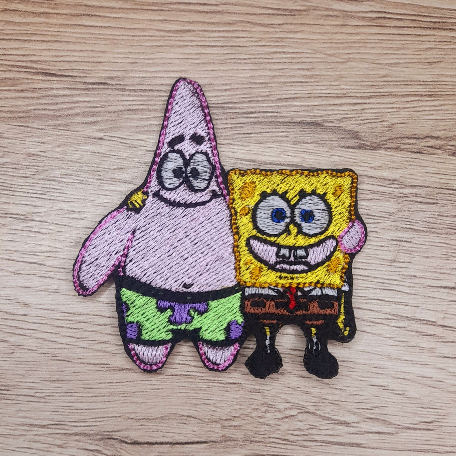 Spongebob and Patrick Patch Iron On Custom Patches Patch - Etsy