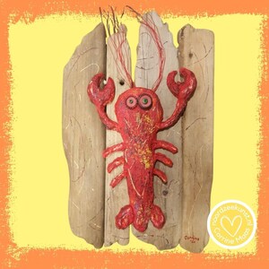 Homard Au Crochet Positif Fait Main - Jouet Décoratif Inspirant, Cadeau Mignon Pour Toutes Les Occasions !